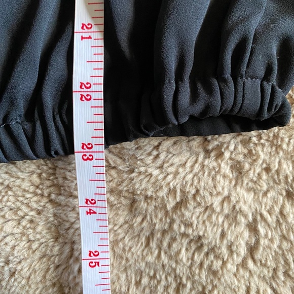 Black Long Sleeve Blouse with cutout detailing on sleeves, Size M - Picture 11 of 11